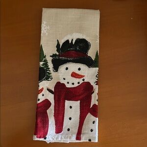 Festive Snowman Kitchen Towel